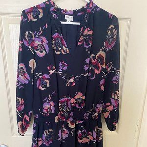 JCrew Floral Smoked Waist Dress